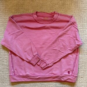 FP Movement by Free People Pink Crewneck Sweater
